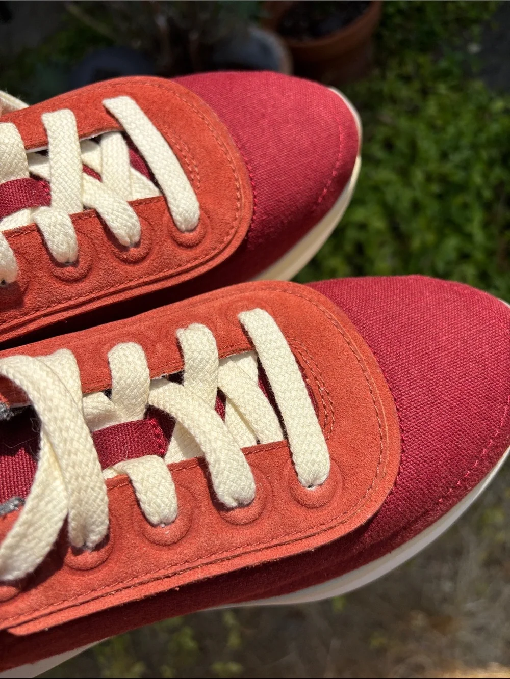 Allbirds Varsity, Women’s size7, Maroon Red Lace-Up Sneakers, new condition